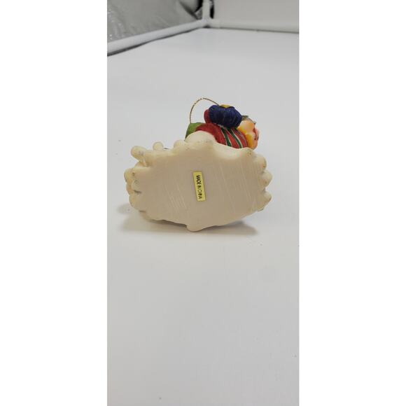 Skiing Christmas Snowman /w Teddy Bear In Backpack 3” Polystone Ornament - Picture 5 of 5